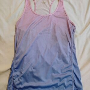 Pink-to-Lavender Ombre Racerback Tank Top